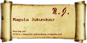 Magula Jukundusz névjegykártya